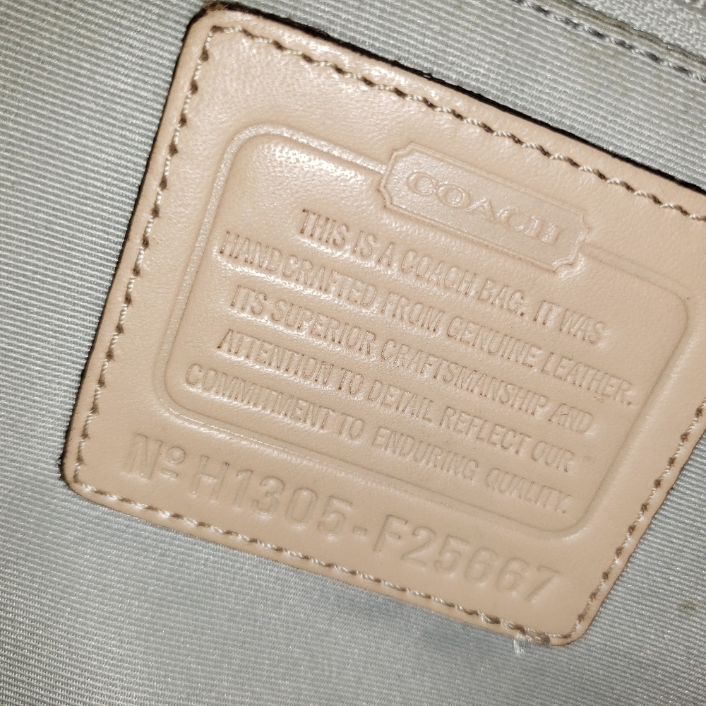 Silver Coach Purse- Peyton
